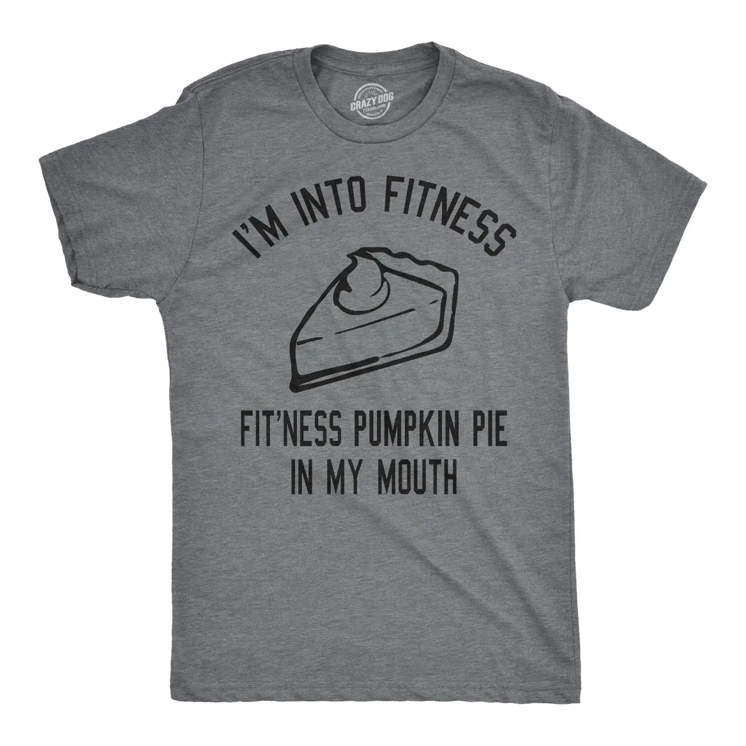 Mens Fitness Pumpkin Pie In My Mouth T shirt Funny Thanksgiving Thankful Graphic Mens Funny T Shirts Cool Vintage Fashion T-Shirt Gift Classic Menswear Thanksgiving Apparel for Men Funny Fitness Short Sleeve Dark Grey