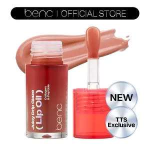 [NEW_Tiktok Shop Exclusive] Benc Juicy Drip Glaze Lip Oil 06 Sensual Cocoa l Hydrating Gloss, Moisturizing balms, Sheer tint, Shine & Dewy Finish