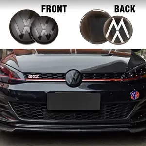 1/2pcs Car Front Radiateor Emblem Sticker Rear Trunk Badge Decals Auto Modification Accessories For Volkswagen VW GOLF 7 variant Car Stickers