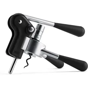 Lever Corkscrew, Soft Touch Handles, 3 Blade Foil Cutter