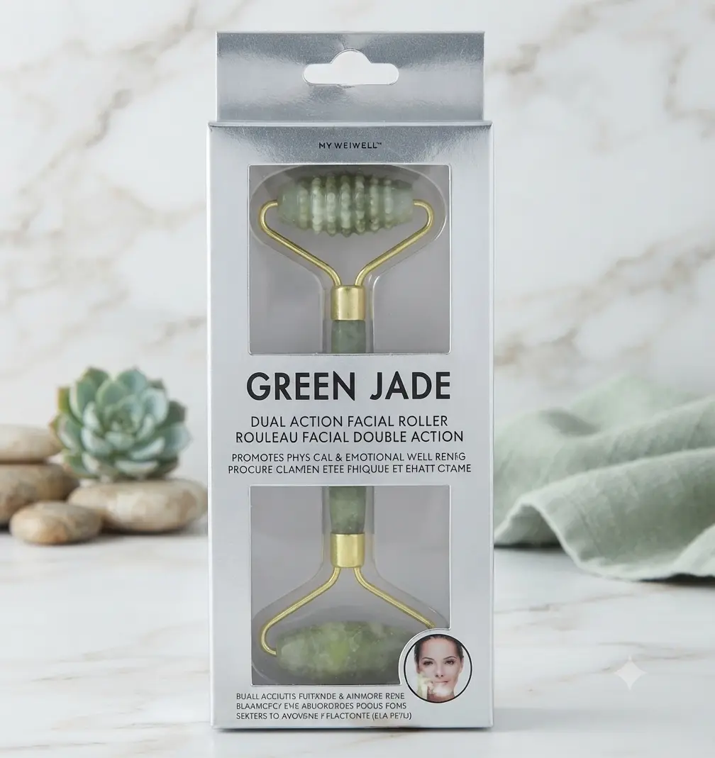 Jade Roller Facial Massager Double Sided Face Skin Care Beauty Tool New