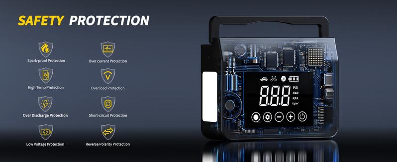 【Eleacc】2026 Winter Savior – 4000A Car Jump Starter & Jump Starter with 150PSI Tire Inflator, 15000mAh Power Bank & LED Light, Reliable in -20°F, Compatible with Most Cars, Trucks (ALL Gas/8.0L Diesel), Automotive Convenience for Winter Driving