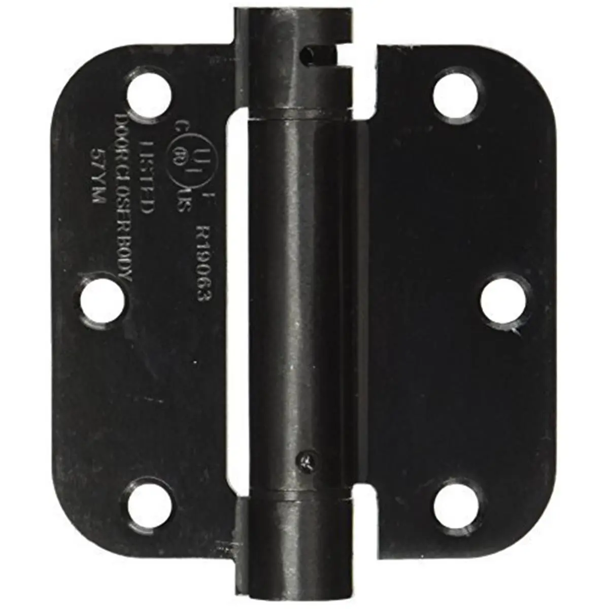 Deltana Solid Brass Spring Hinge, 3.5x3.5x0.62 in, Metal Hinges, Nickel Finish - US15A, Nickel Hinges