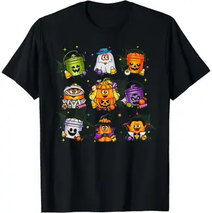 Halloween Chicken Nuggets Meal Bucket T-Shirt for a Spooky Celebration