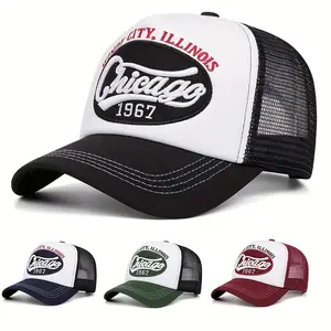 CHICAGO1967 Embroidery baseball cap for men women Breathable mesh cap sun visor cap