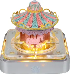 Time Piece Calendar 2026, Carousel 3D Calendar 2026, DIY Tear-Away Timepiece Calendar, 3D Memo Pad Paper Carving Art for Desktop Decor