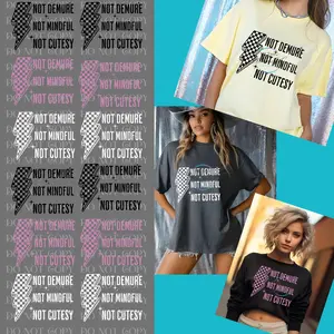 NOT DEMURE NOT MINDFUL NOT CUTESY DECEMBER SPECIAL,   Womens graphic tees   women