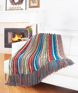 Peaks and Valleys Crochet Blanket