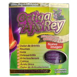 Ortiga Mas Ajo Rey Reforzado with Omega 3 6 9 Natural Supplement Dietary Alimenticio for Health Benefits