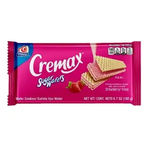 Gamesa Cremax Vanilla Wafer Cookies Strawberry Flavor 5. 7 oz 163g