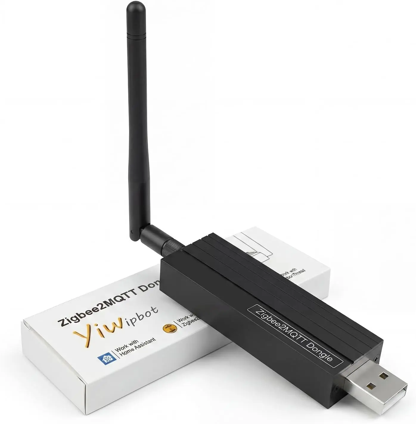 Yiwipbot Zigbee 3.0 USB Dongle-P Plus Gateway, TI CC2652P+CP2102N Dual-Chip, Universal Zigbee USB Gateway with Antenna for Home Assistant, OpenHAB, ZHA, Zigbee2MQTT