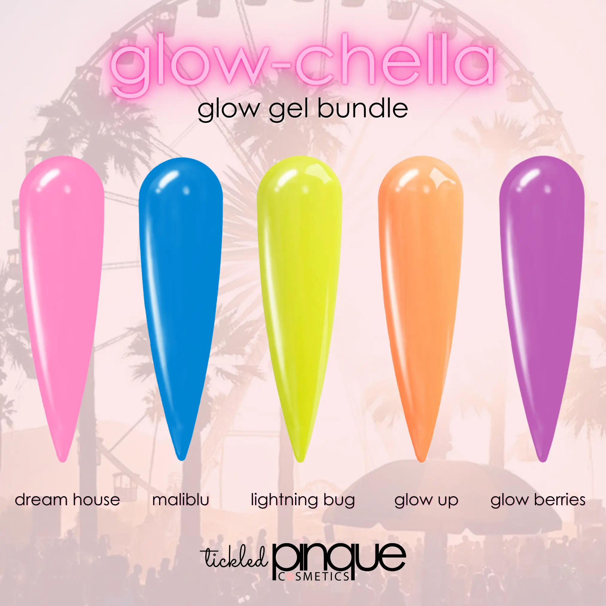 Glow-chella • Glow Gel Polish Bundle