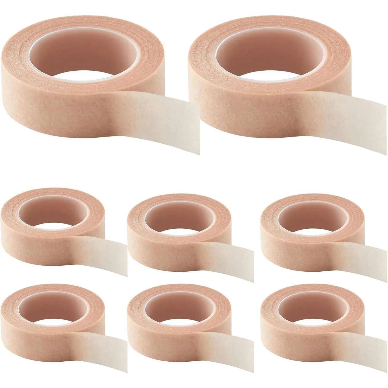 8 Rolls Nose Tape for Rhinoplasty Shaping, Micropore Tape, Paper Tape Medical, Flexible Surgical Bandages, Self Adhesive First Aid Bandages for Wound Injuries Swelling (0.5 in x 10 Yd) Healthcare Kit
