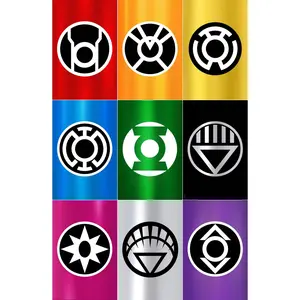 GREEN LANTERN #1 BTC 9-PACK COLOR SPECTRUM BUNDLE RAW FOIL EDITION WITH FREE SET OF POWER RINGS - 5/9/2023 (D39)