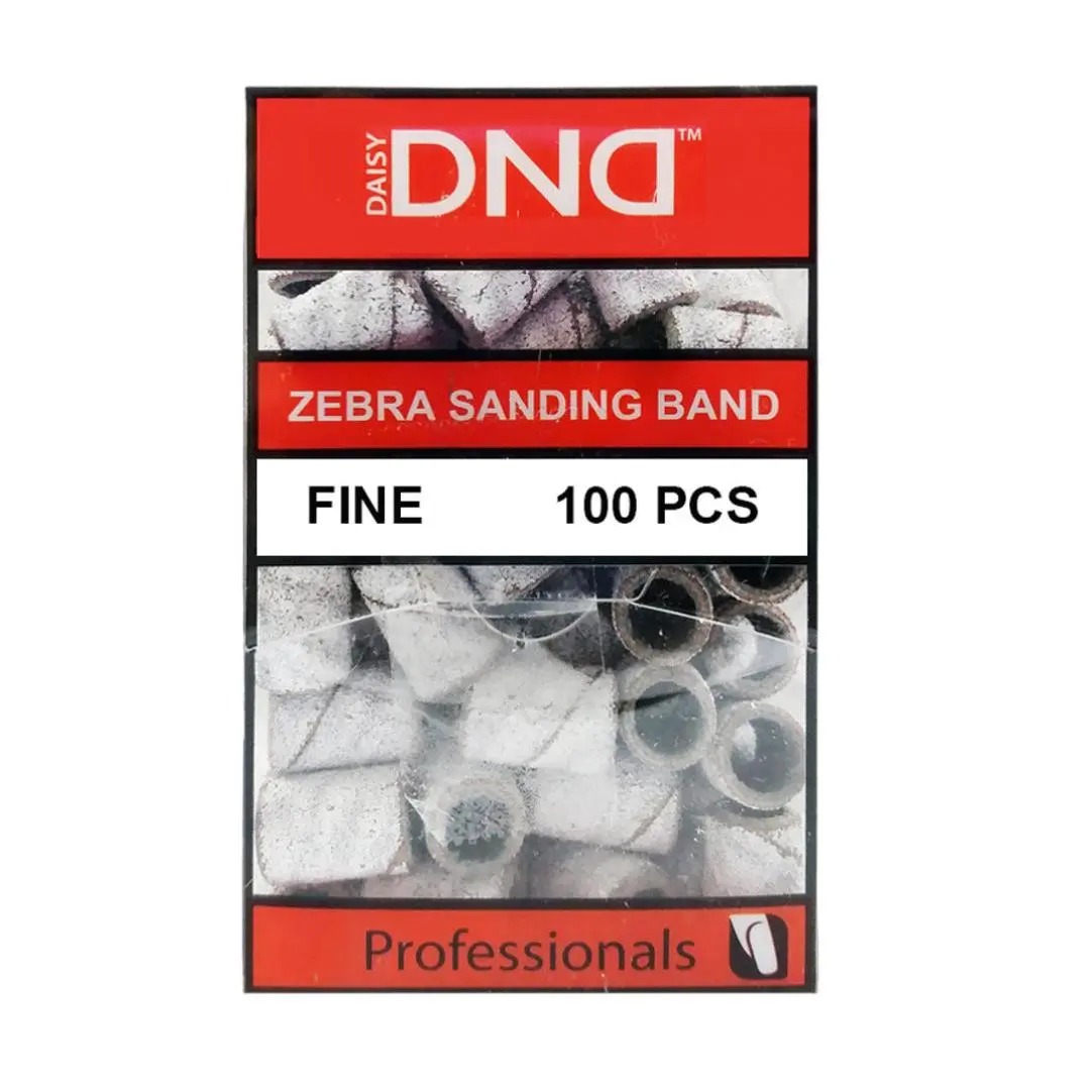 DND Fine Sanding Bands, 100-Piece Set for Nail Care & Nail Art Decoration