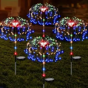Solar Powered Garden LED Light, 1/2/4 Counts LED Light String, Outdoor Garden Decorative Light, Festive & Party Supplies, Solar Garden Lights