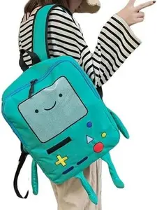 Cute Cartoon Backpack Casual Travel Green Anime Bag Breathable Portable Lightweight Backpack