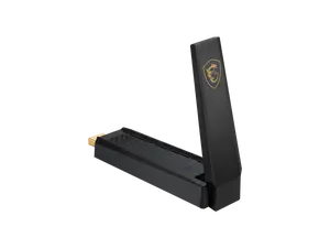 MSI AXE5400 WiFi 6Tri-Band USB Adapter - WLAN up to 5400 Mbps (6Ghz, 5GHz, 2.4GHz Wireless), USB 3.2 Gen 1 Type-A, MU-MIMO, Adjustable Antenna, Beamforming, WPA3 - Wired Bracket Included