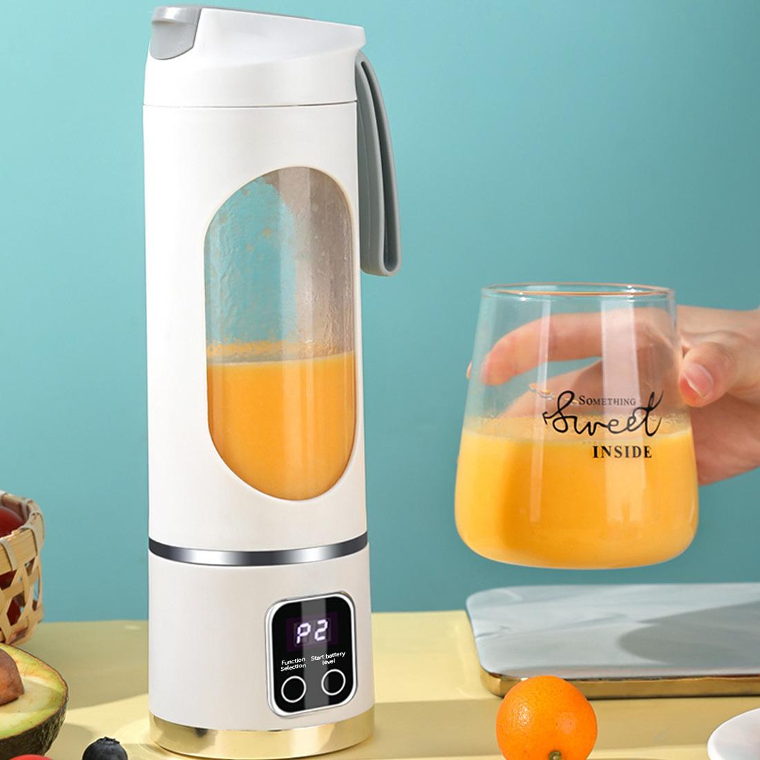 Portable USB Rechargeable Juicer Cup Electric Mixer Blender Smoothie Maker 450ml
