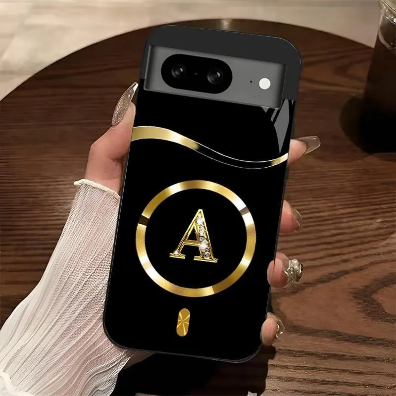 Suitable for [Google Pixel 8] high-end MagSafe phone case🥰，Choose from any of the 26 letters， Features a premium, minimalist design; drop-resistant and fingerprint-proof. YM99
