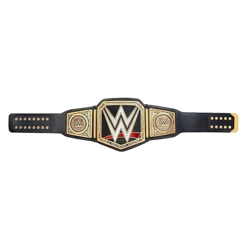 World Heavyweight Championship Replica Title Belt Black 4mm Brass Adult Size
