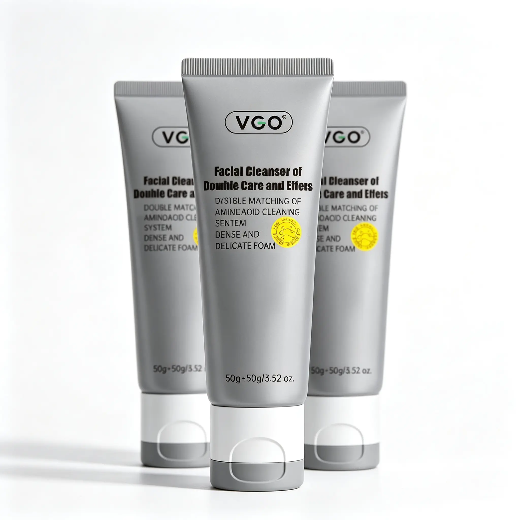【Buy 2 Facial Cleansers, Get 1 Free】VGO Facial Cleanser - Double Care and Effects, Oil Control, Gentle Cleansing with No Skin Damage, Ideal for Night Skincare and Daily Face Wash hydrating  clean serturmeric facial cleanser Coconut