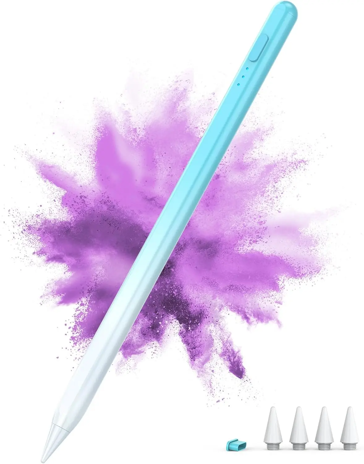 Stylus Pen for iPad 2018-2025, 15Mins  Charge for  Pencil, Palm Rejection, Compatible with iPad A16 11/10/9/8/7/6, iPad Pro M5/M4/12.9"/11", iPad mini 7/6/5, iPad Air M3/M2/5/4/3