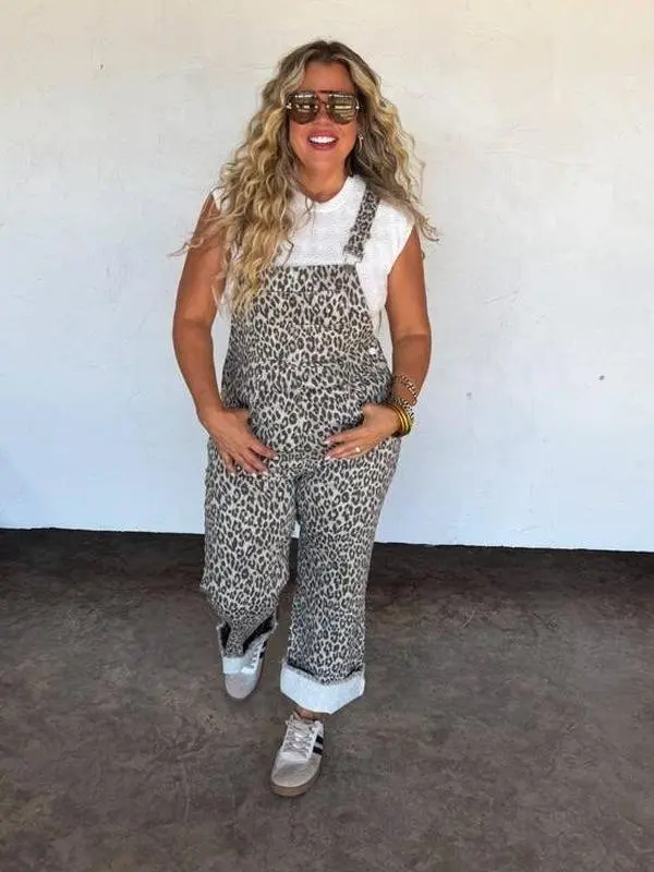 Cheetah Dahlia Overalls