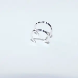 Helix Ear Cuff Double Hoop for Non-Pierced Cartilage Stylish & Versatile Accessory Easy to Wear No Piercing Required