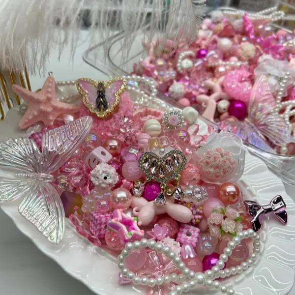 #Dianna DIY Acrylic Beads Mix Diy Beading Accessoirs for pens keychain phonechain bagchain