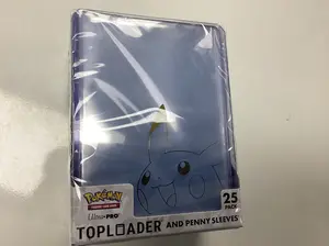 Pokemon Pikachu Top Loader Penny Sleeves Toploader