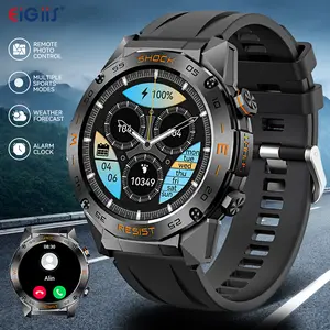 Gifts for Men Father’s Day Gifts Multifunctional Smart Watch for Men(Call Make/ Answer) with 100+ Sports Modes Music Play Weather Check Outdoor Smartwatch Compatible with iPhone Android Phones Digital Watch