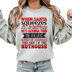 Clark Griswold Christmas Vacation Sweatshirt, Funny Holiday Jumper, Movie Quote Xmas Gift, Festive Unisex Crewneck Pullover
