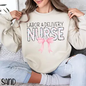 Labor and Delivery Nurse T-Shirt / Sweatshirt / Hoodie, Baby RN tee for L and D Nurse , Labor Delivery Nurse Shirt, Nursery Nurse Shirt Cotton Fabric