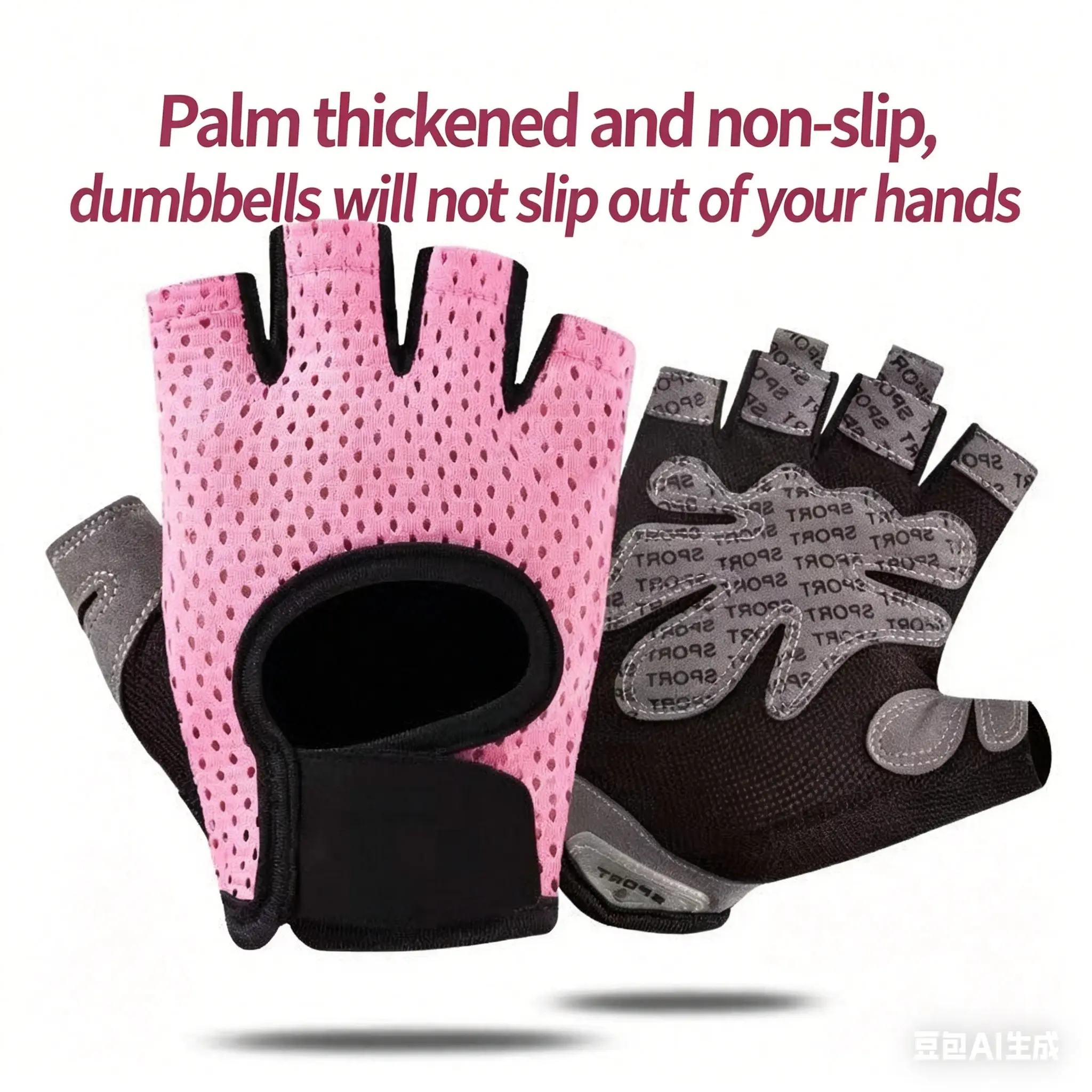 Women's Breathable Anti-Skid Half-Finger Performance Sports Gloves, Firm-Grip Grip Band for Weight Lifting & Pull Up Bar Training, Sports & Outdoor Workout Accessories, Bodybuilding Gear Women's Breathable Anti-Skid Half-Finger Performance Sports Gloves, Firm-Grip Grip Band for Weight Lifting & Pull Up Bar Training, Sports & Outdoor Workout Accessories, Bodybuilding Gear