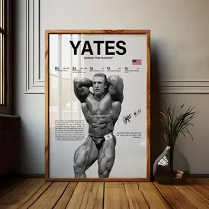 Dorian Yates Wall Art, Bodybuilding Poster, Fitness Room Decor, Athlete Print, Gym Motivation Art, Workout Space Decor