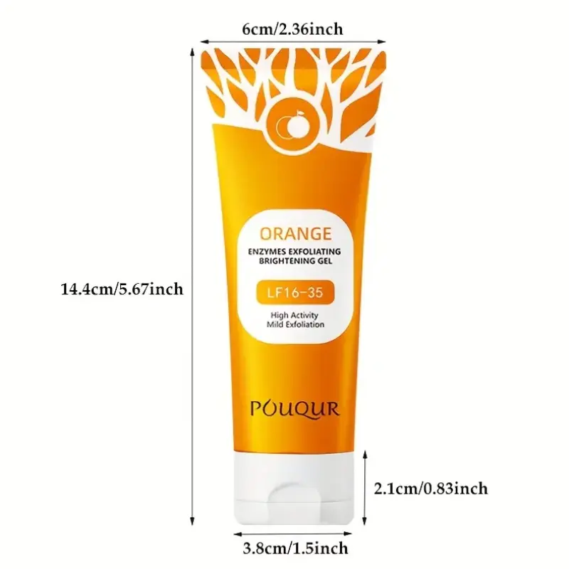 1pc Exfoliating Gel, Cleanses Light Beige, Contains Salicylic Acid, Glycerin, Citrus Extracts And Vitamin C, Gently Exfoliates For Smooth Light Beige, For All Light Beige Light Beige Tones, Premium Light Beige Care, Perfect Gift, 50g Skin Repair