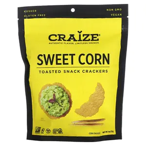 Craize Toasted Snack Crackers, Sweet Corn, 4 oz (113 g)