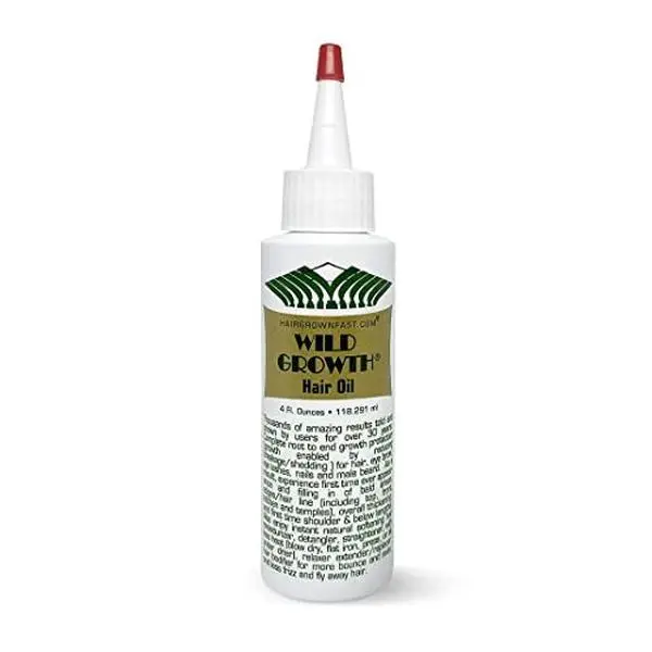 Wild Growth Hair Oil - 4oz/118.291ml by Wild Growth Haircare Strengthens Hair