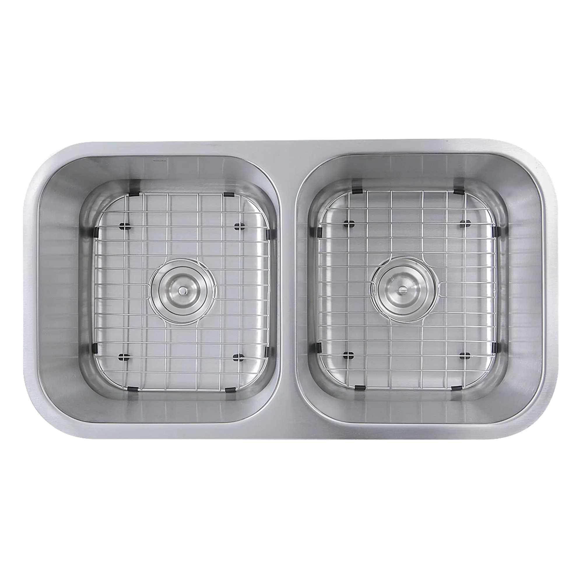 Nantucket 32.5" Double Bowl Equal Undermount Stainless Steel Kitchen Sink, 16 Gauge - NS10i-16