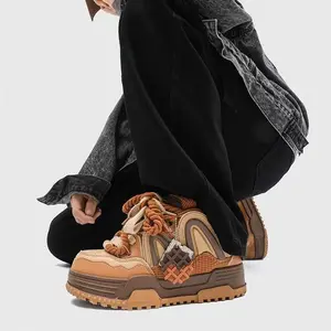 Q-AND Women's Casual Sports Shoes, Classic Black And White, Low-top Hiking Shoes | Non-slip Thick-soled Shoes | Outdoor Skateboard Shoes, Thick-soled Non-slip, M-shaped Design, Brand Pendant, Fashionable Outdoor, Light Hiking