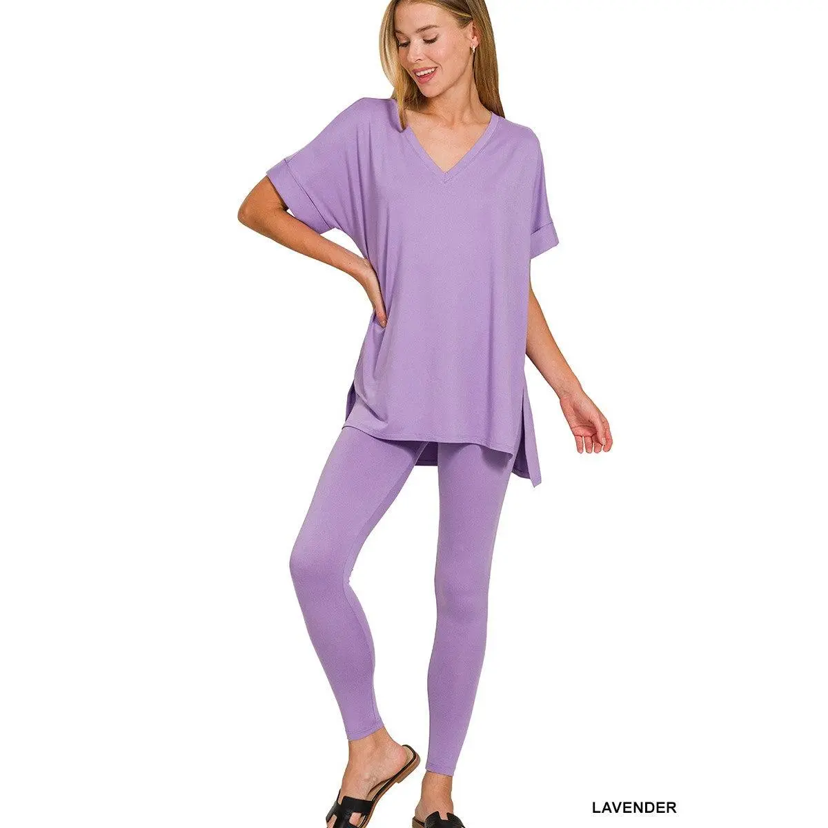 LAVENDER v-neck