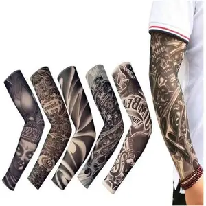 Cooling Tattoo Art Arm Sleeves Set of 6 UV Sun Protection for Sports Outdoor Activities Versatile Stylish Protection