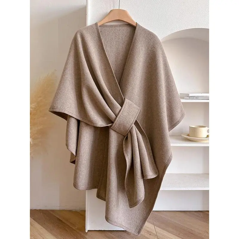 Women's Fall Winter Fashion Solid Color Shawl, Trendy Solid Shawl, Warm Comfortable Scarf, Casual Multifunctional Wrap for Autumn/winter Decor Women's Fall Winter Fashion Solid Color Shawl, Trendy Solid Shawl, Warm Comfortable Scarf, Casual Multifunctional Wrap for Autumn/winter Decor
