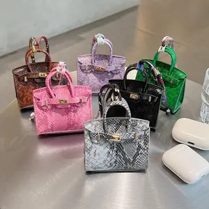 Fashion Crocodile Pattern Handbag AirPods Case for Apple Pro 3 & iPhone 8/7 Plus, Stylish Protective Cover for Daily Use