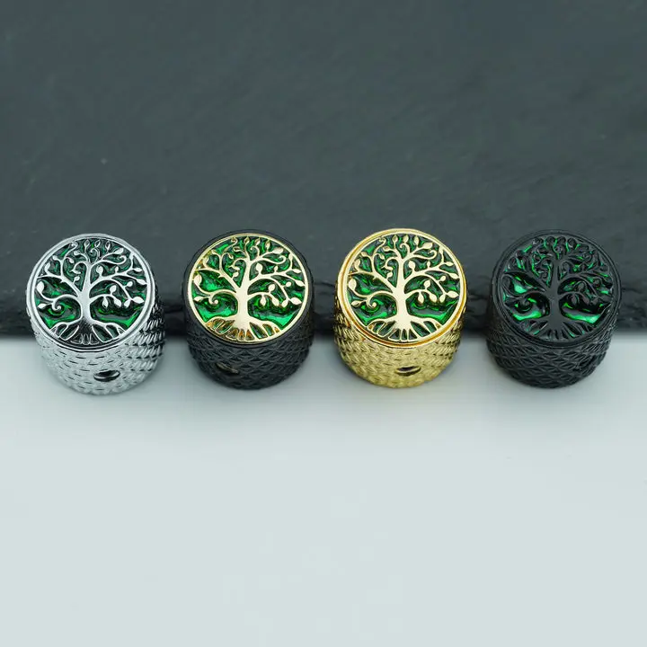Guyker CKB026 Dome Top Zinc Alloy Control Knobs 6mm for Guitar & Bass 1Pcs