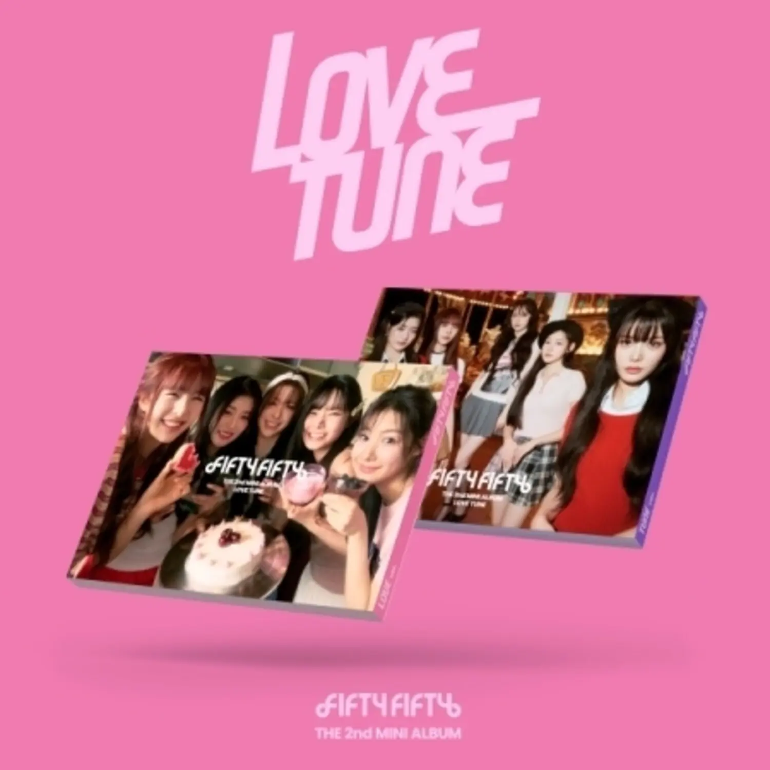 Fifty Fifty - Love Tune - incl. Booklet, Individual Photocard, Group Photocard, Sticker, Accordion Lyric Card, Postcard + Folding Poster  [COMPACT DISCS] Postcard, Photos, Poster, Stickers, Asia - Import - Attract - K-Pop - COMPACT DISCS
