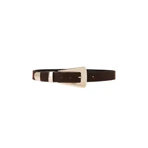 LAMARQUE x REVOLVE Buckle Belt in Brown & Gold