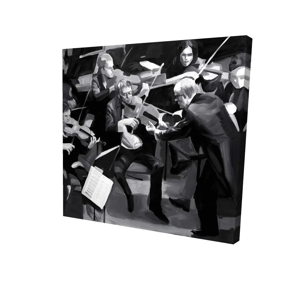 Begin Home Decor 2080-2424-MU34 24 x 24 in. Symphony Orchestra Canvas - Contemporary Living Room Decor