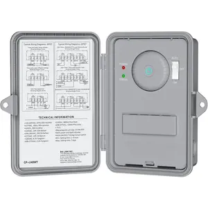 Pool Pump Timer Heavy Duty Outdoor Smart Wi-Fi Timer Box 2HP 40A Max 120 240 277 VAC for Pool Pump Water Heater Fans SPA Compatible with Smart Phone Alexa Google Assistant
